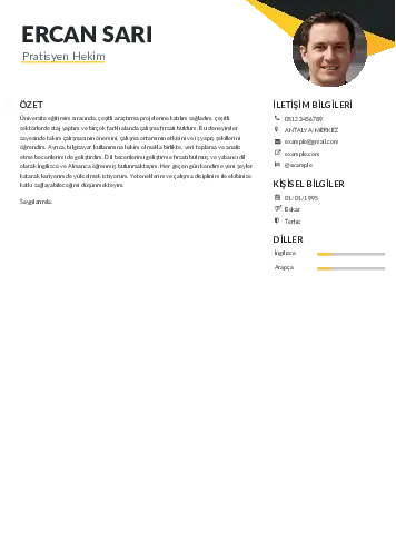 Pratisyen Hekim Cv Örnekleri cv indir